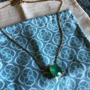 Green stone necklace
